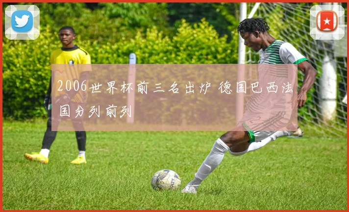 2006世界杯前三名出炉 德国巴西法国分列前列