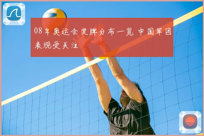 08年奥运会奖牌分布一览 中国军团表现受关注