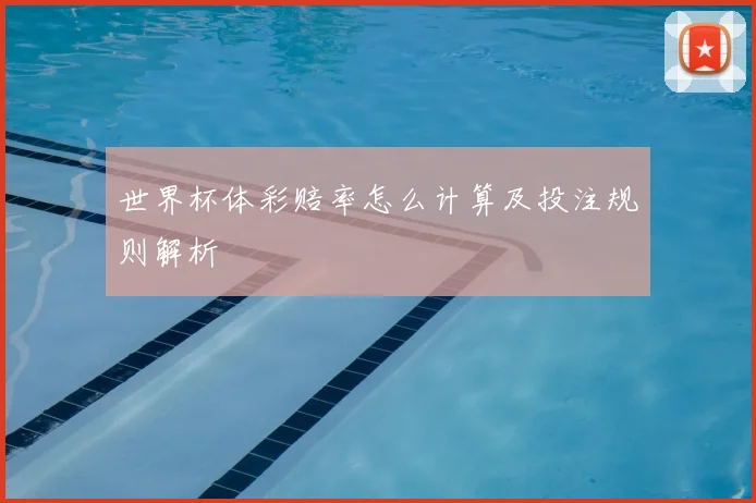 世界杯体彩赔率怎么计算及投注规则解析