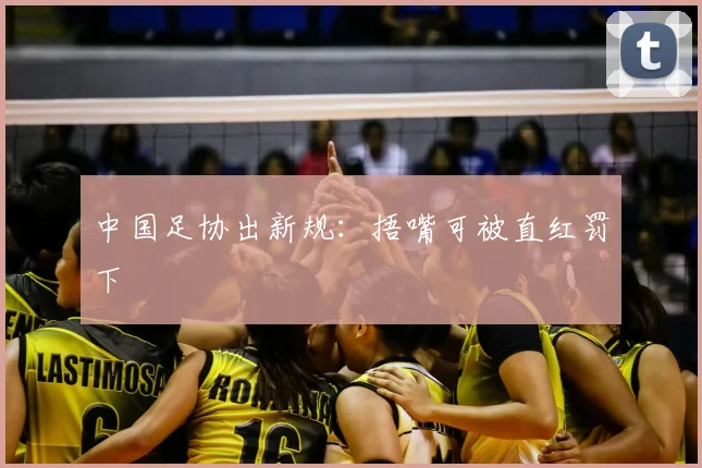 中国足协出新规：捂嘴可被直红罚下